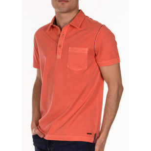 overdyed single jersey polo