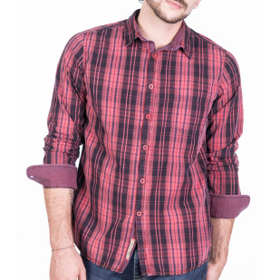 camisa quadres sobretintada