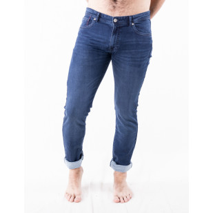 Pantalón denim elástico lavado