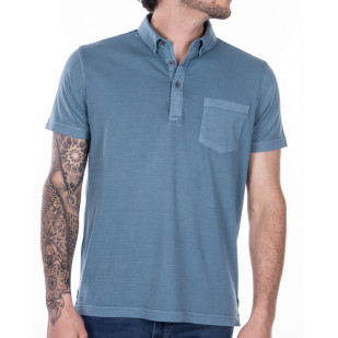 overdyed front structured polo