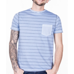 overdyed pinstriped T-shirt 