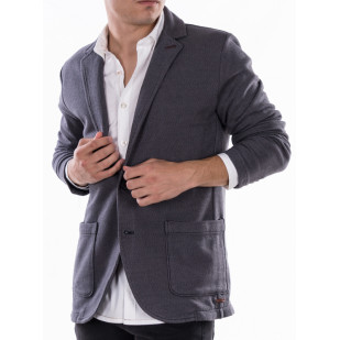 overdyed knitted blazer 