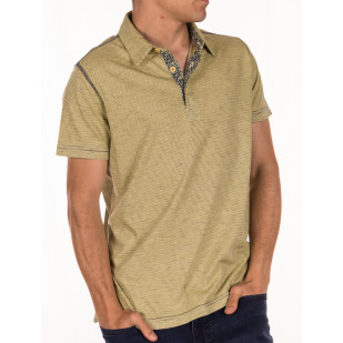 stripes overdyed polo