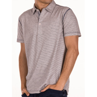 stripes overdyed polo