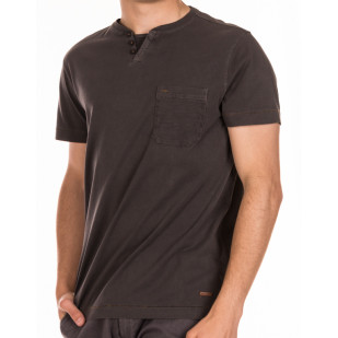 overdyed double collar t-shirt