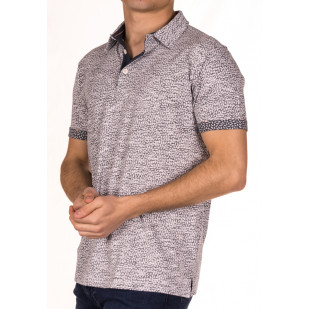 leaves printed  polo