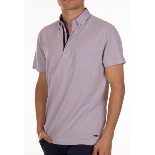 two colors pique polo