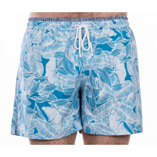 leaves print swimming trunks